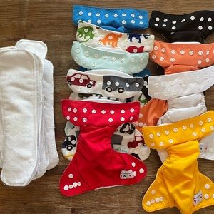 AlvaBaby Newborn Cloth Diaper Lot